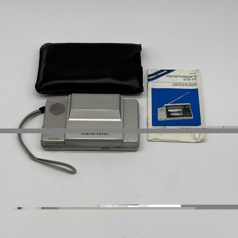 Realistic Japan  Pocketvision 4 Handheld Television Model 16-155 Tested
